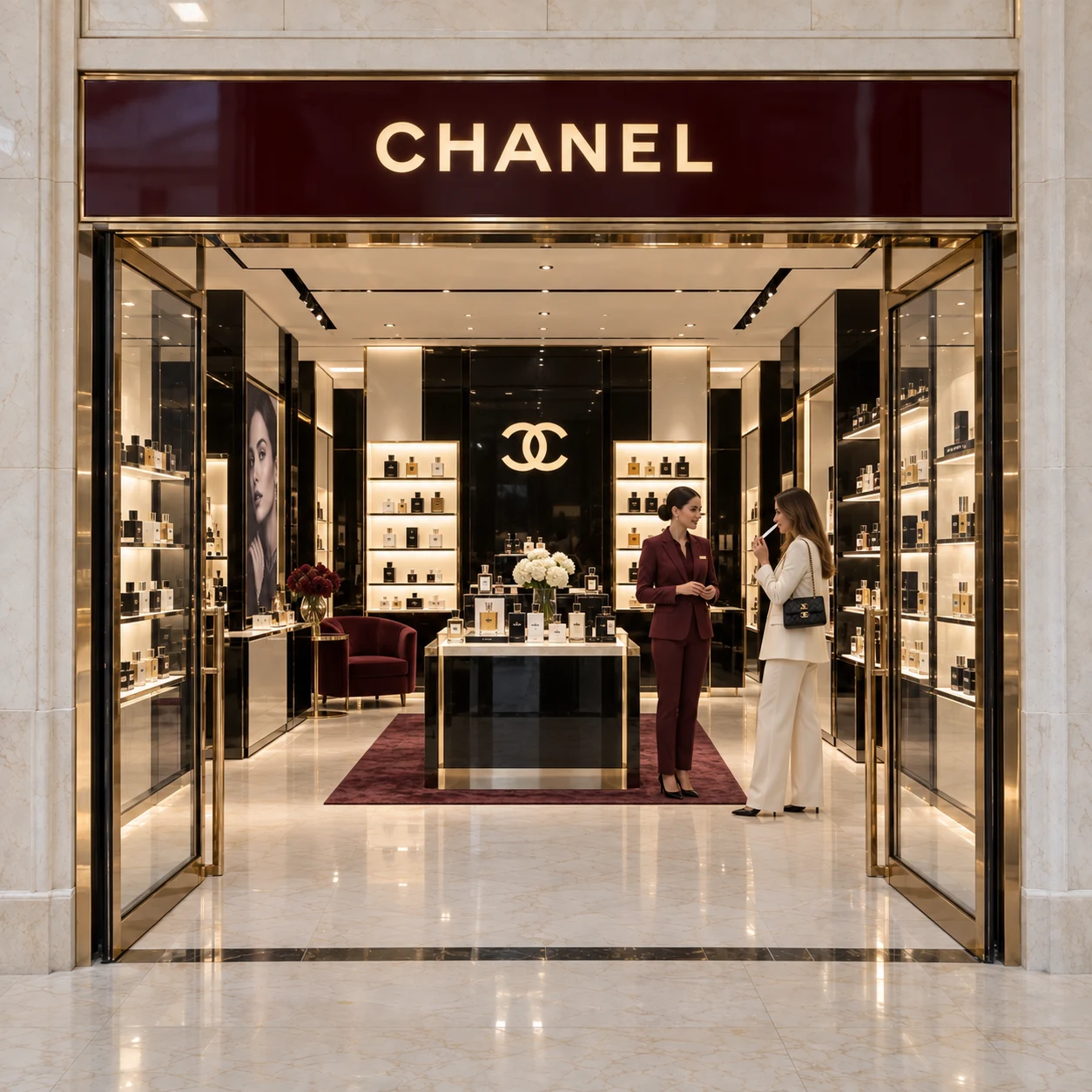 Entrada del salón Chanel