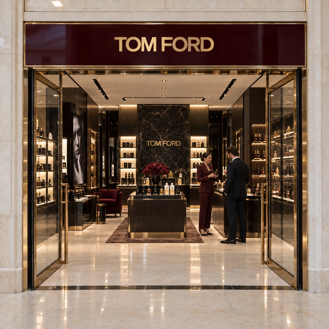 Entrada del salón Tom Ford